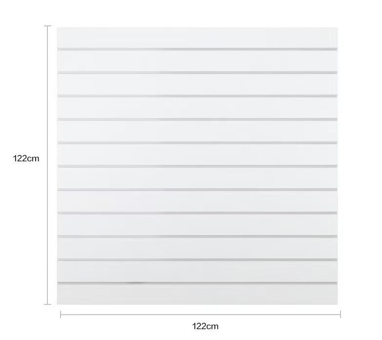 Pannello dogato da parete bianco 120x120 (spaziatura 10 cm)